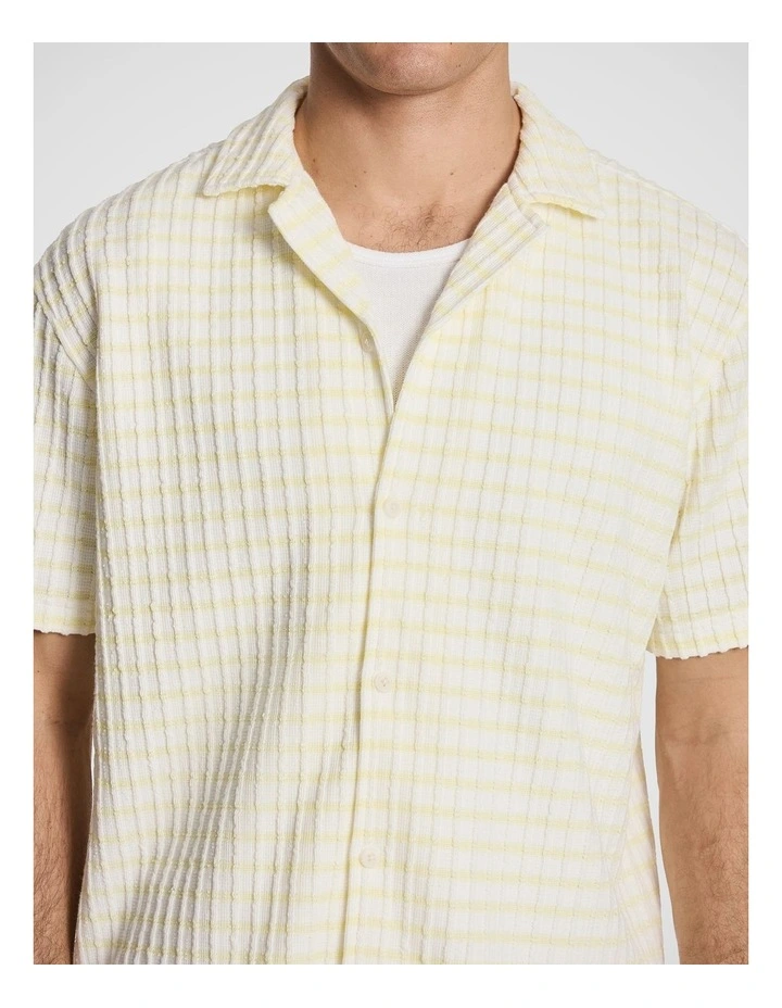Frankie Textured Shirt in Yellow image 3