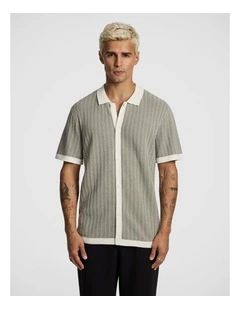 Elio Knitted Shirt in Green