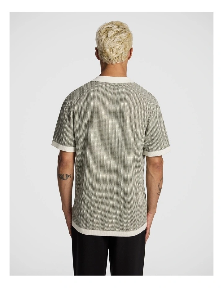 Elio Knitted Shirt in Green image 2