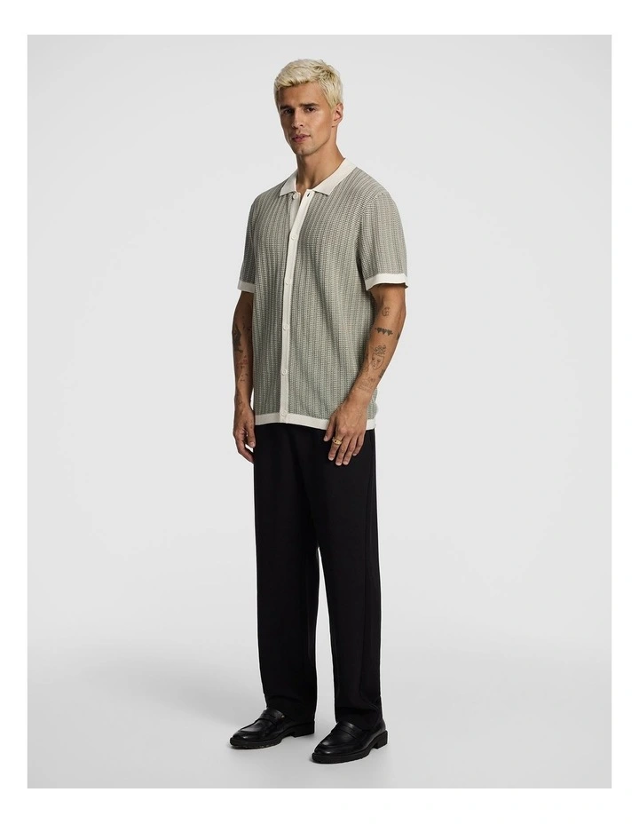 Elio Knitted Shirt in Green image 4