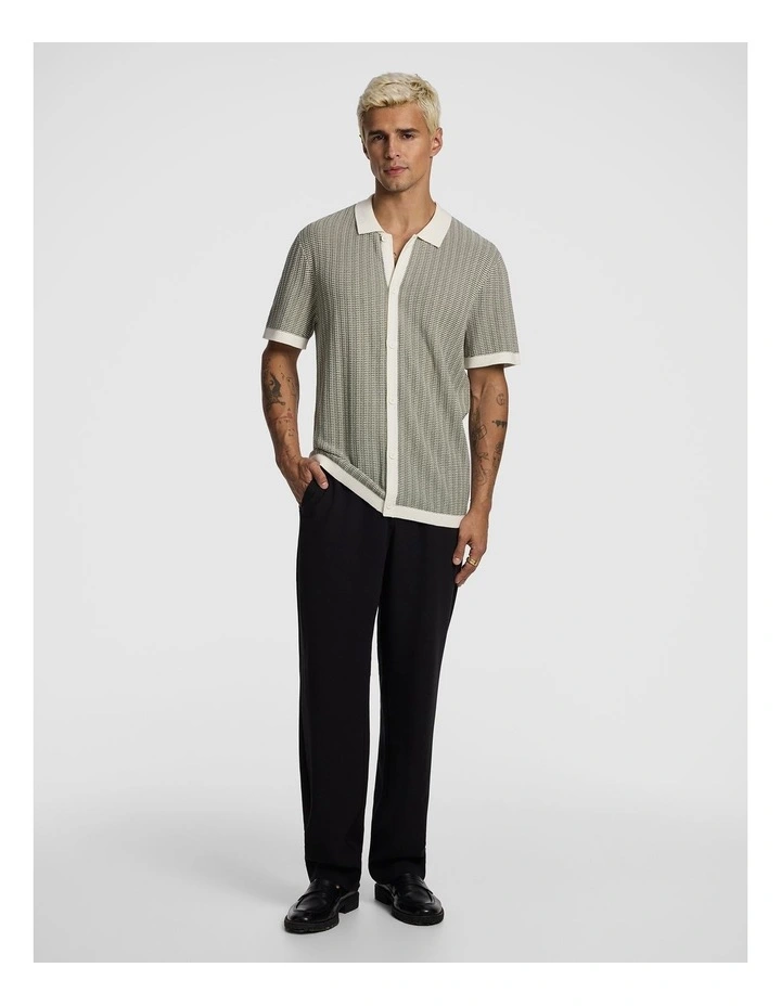 Elio Knitted Shirt in Green image 5