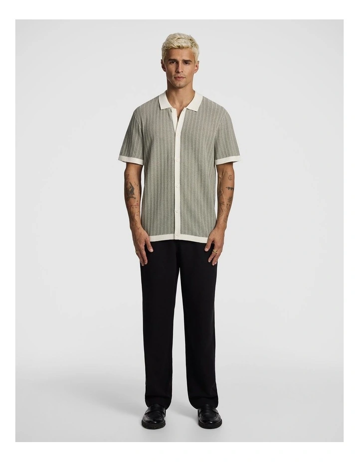 Elio Knitted Shirt in Green image 6