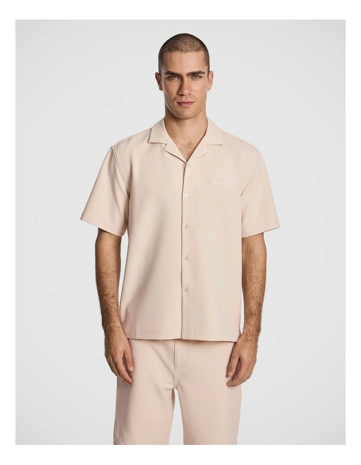 Bobby Embroidered Shirt in Natural image 1