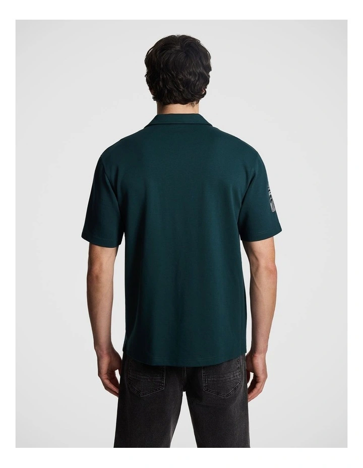 Stellan Embroidered Shirt in Forest image 2