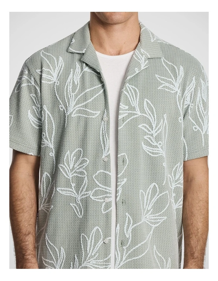 Dowsett Textured Shirt in Sage image 3