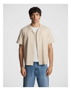 Paddy Check Shirt in Natural