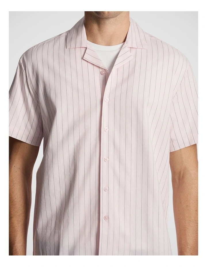Kwesi Stripe Shirt in Pink image 3