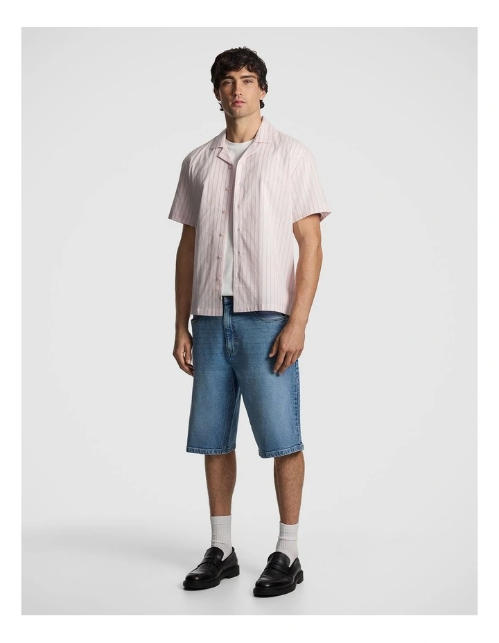 Kwesi Stripe Shirt in Pink image 4