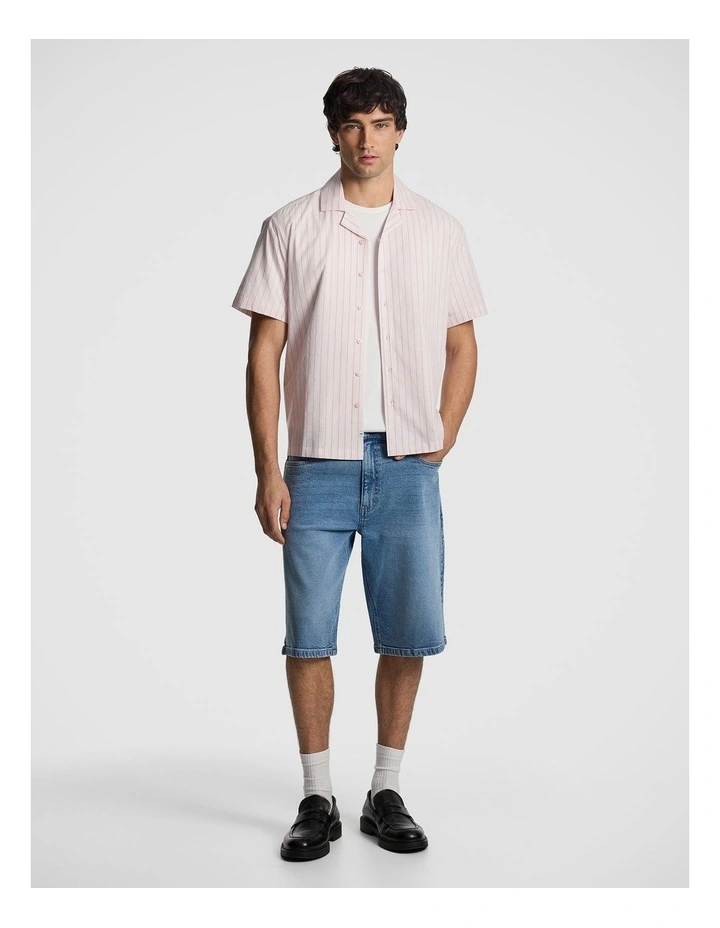 Kwesi Stripe Shirt in Pink image 5
