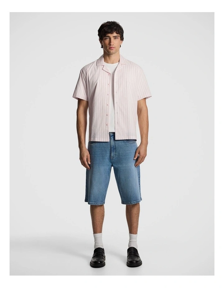 Kwesi Stripe Shirt in Pink image 6