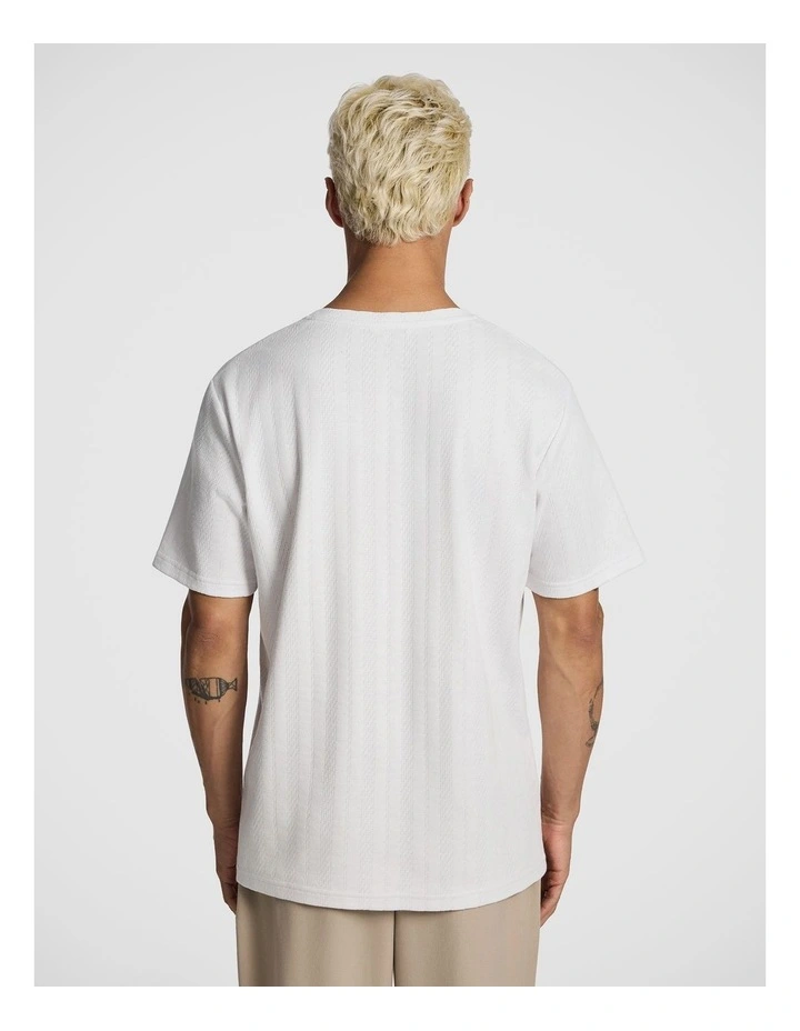 Ranger Textured Tee in White image 2