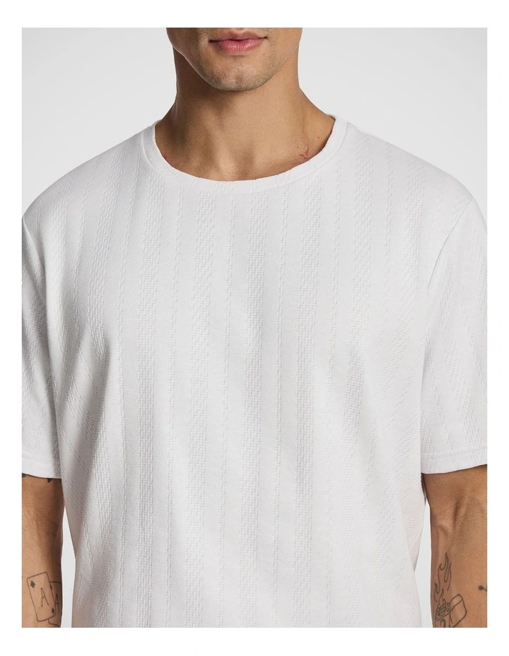 Ranger Textured Tee in White image 3