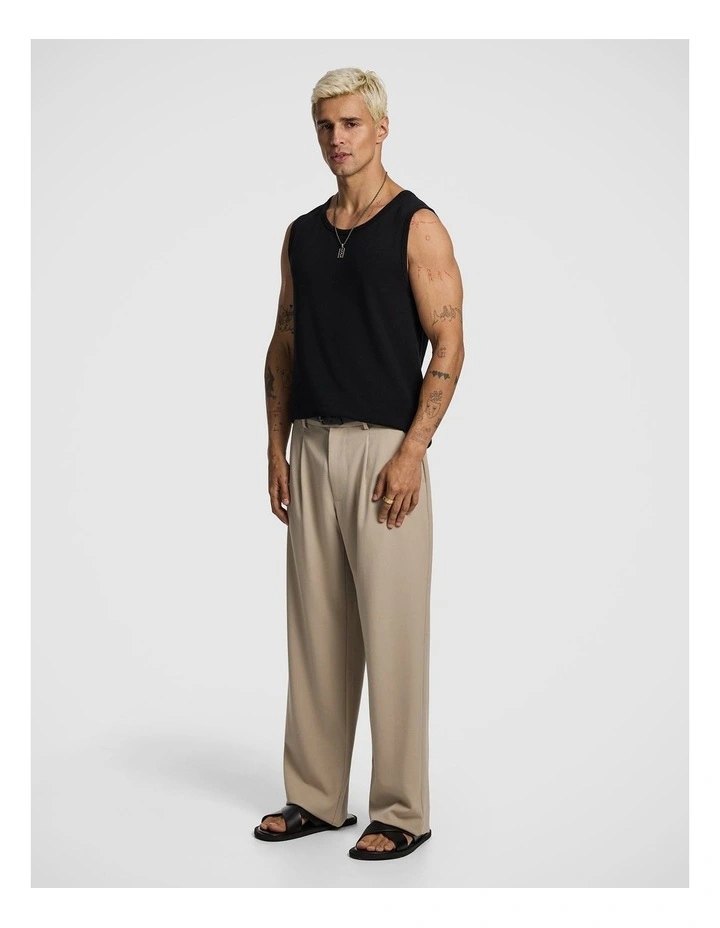 Elwood Textured Singlet in Black image 4