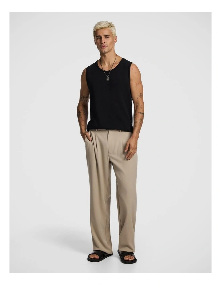 Elwood Textured Singlet in Black image 5
