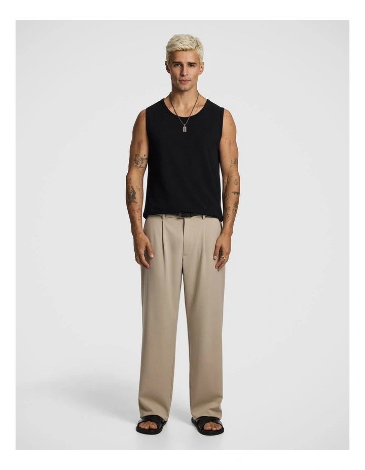 Elwood Textured Singlet in Black image 6