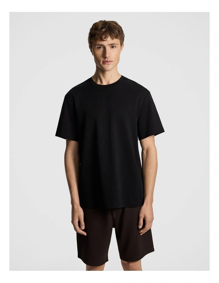 Lion Relaxed Tee in Black image 1