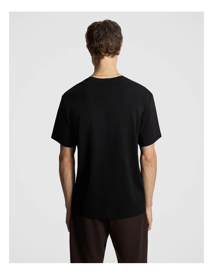 Lion Relaxed Tee in Black image 2