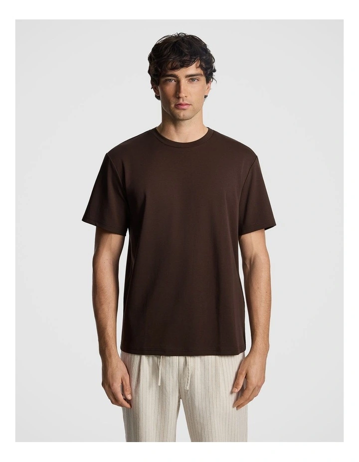 Lion Relaxed Tee in Chocolate image 1