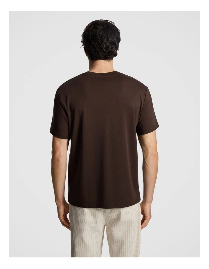 Lion Relaxed Tee in Chocolate image 2