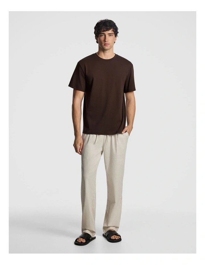 Lion Relaxed Tee in Chocolate image 5