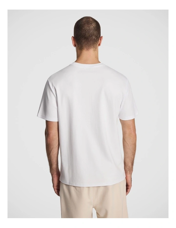Lion Relaxed Tee in White image 2