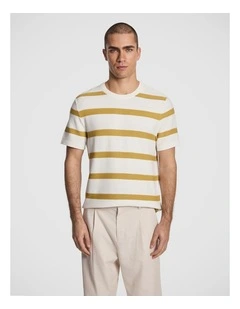 Hayes Stripe Knitted Tee in Multi