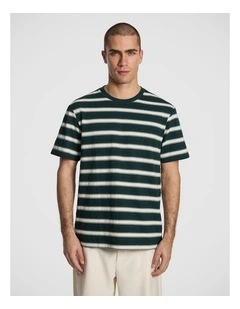 Ardie Stripe Tee in Forest