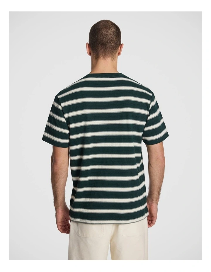 Ardie Stripe Tee in Forest image 2