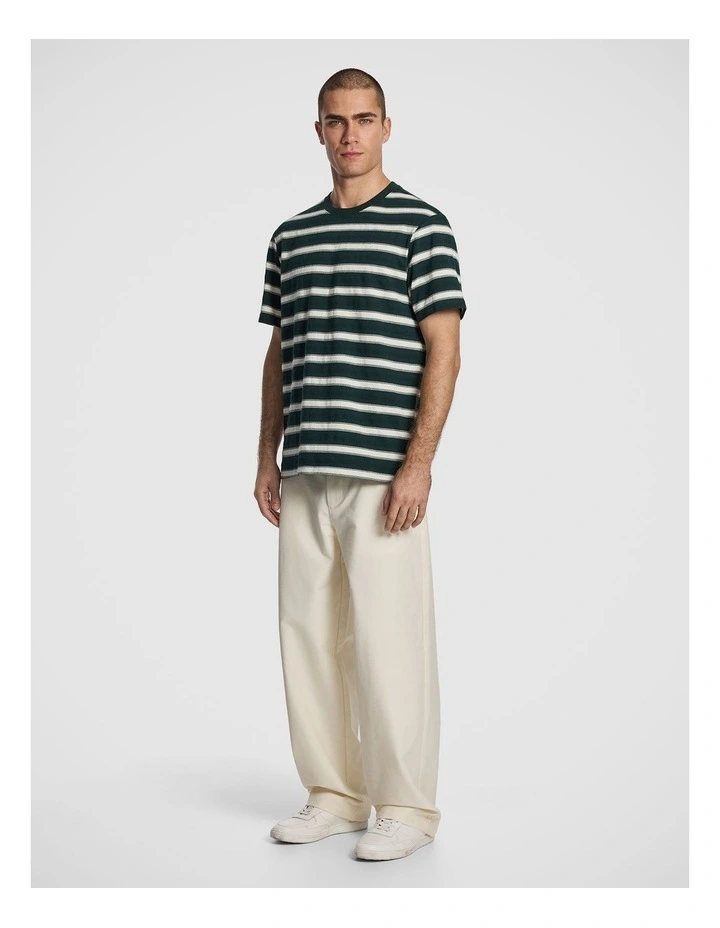 Ardie Stripe Tee in Forest image 4