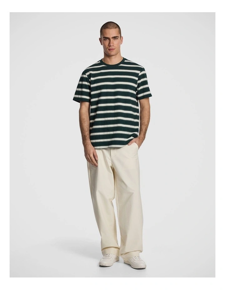 Ardie Stripe Tee in Forest image 5