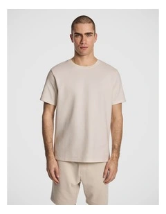 Blaine Textured Tee in Natural