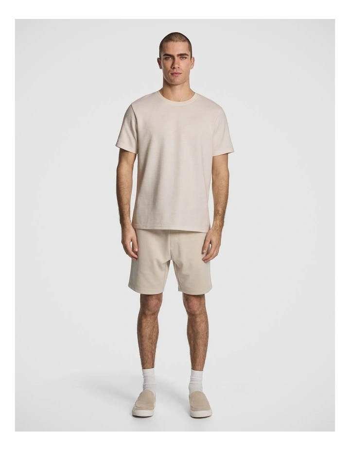 Blaine Textured Tee in Natural image 5