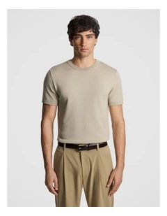 Cassian Knitted Tee in Natural