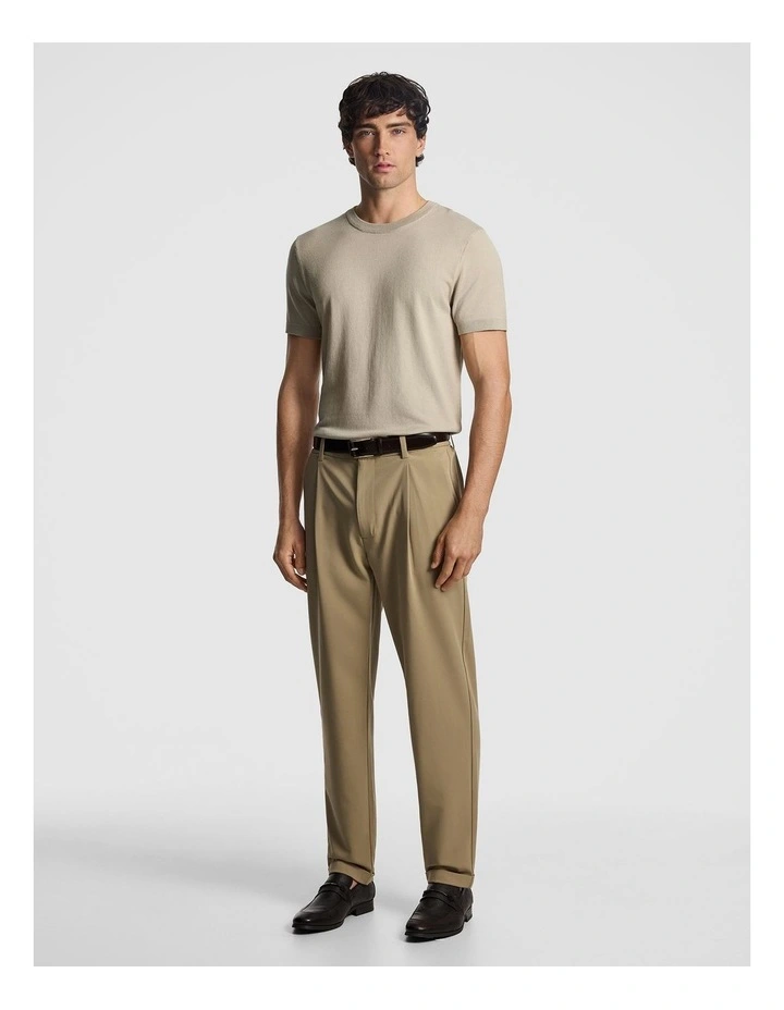 Cassian Knitted Tee in Natural image 4