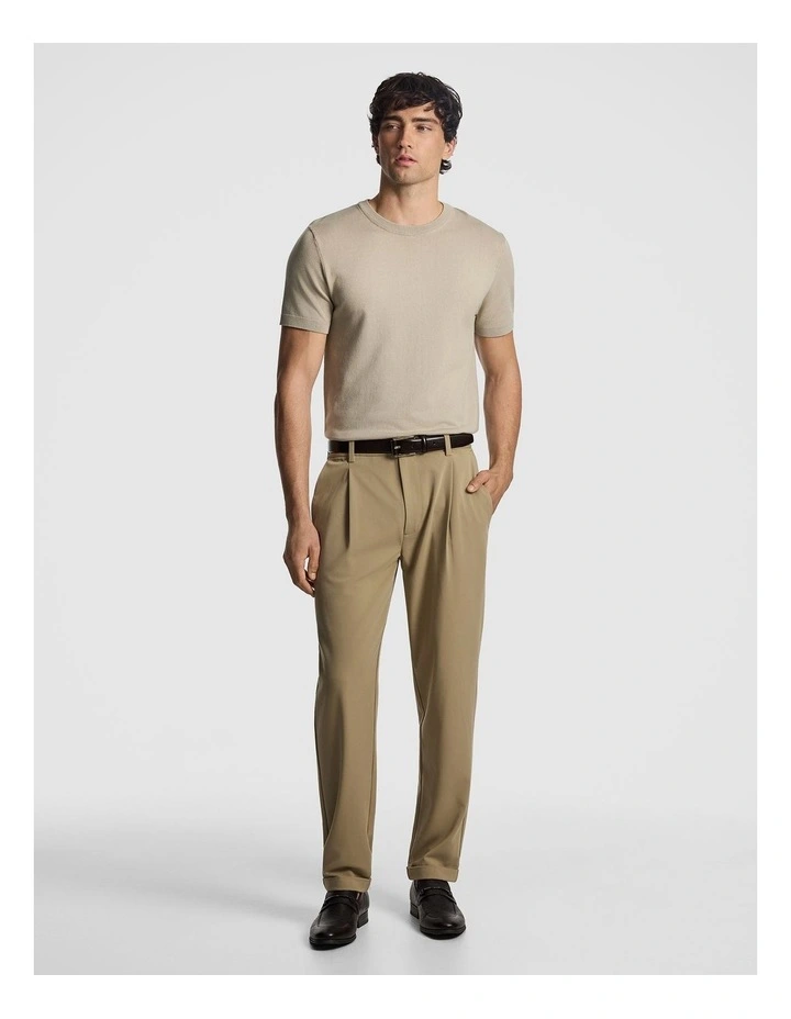 Cassian Knitted Tee in Natural image 5