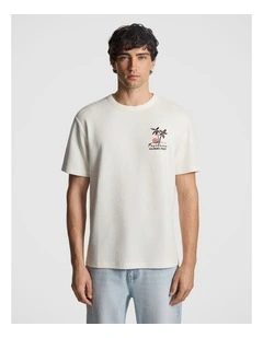Otto Textured Tee in Off White