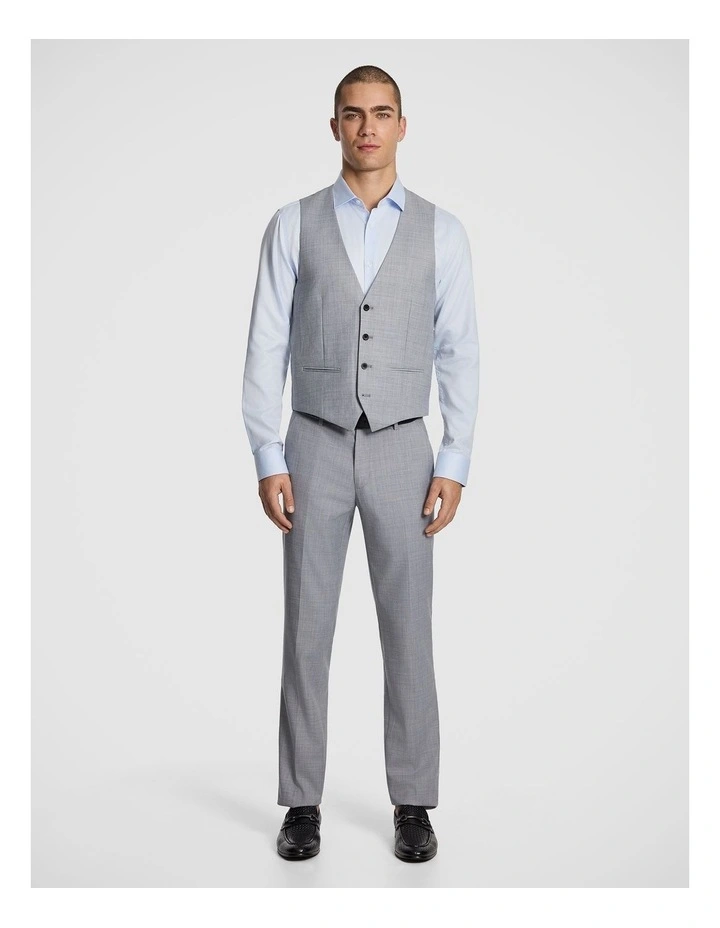 Bank Wool Blend Waistcoat in Dark Grey image 5