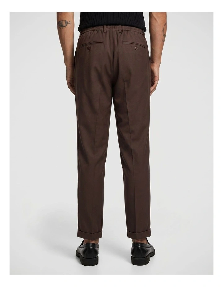 Kent Cropped Chinos in Chocolate image 3