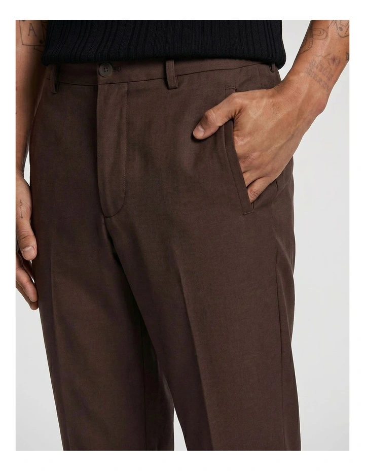 Kent Cropped Chinos in Chocolate image 5