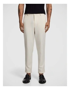 Kent Cropped Chinos in Off White