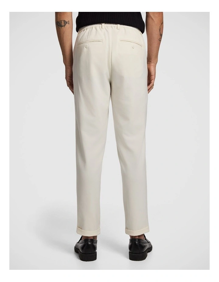 Kent Cropped Chinos in Off White image 2