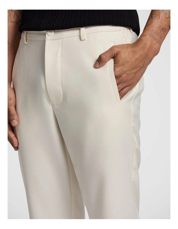 Kent Cropped Chinos in Off White image 4
