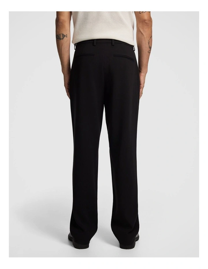 Empire Wide Chino Pant in Black image 3