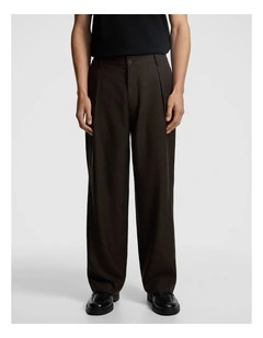 Adam Lyocell Linen Blend Chino in Chocolate