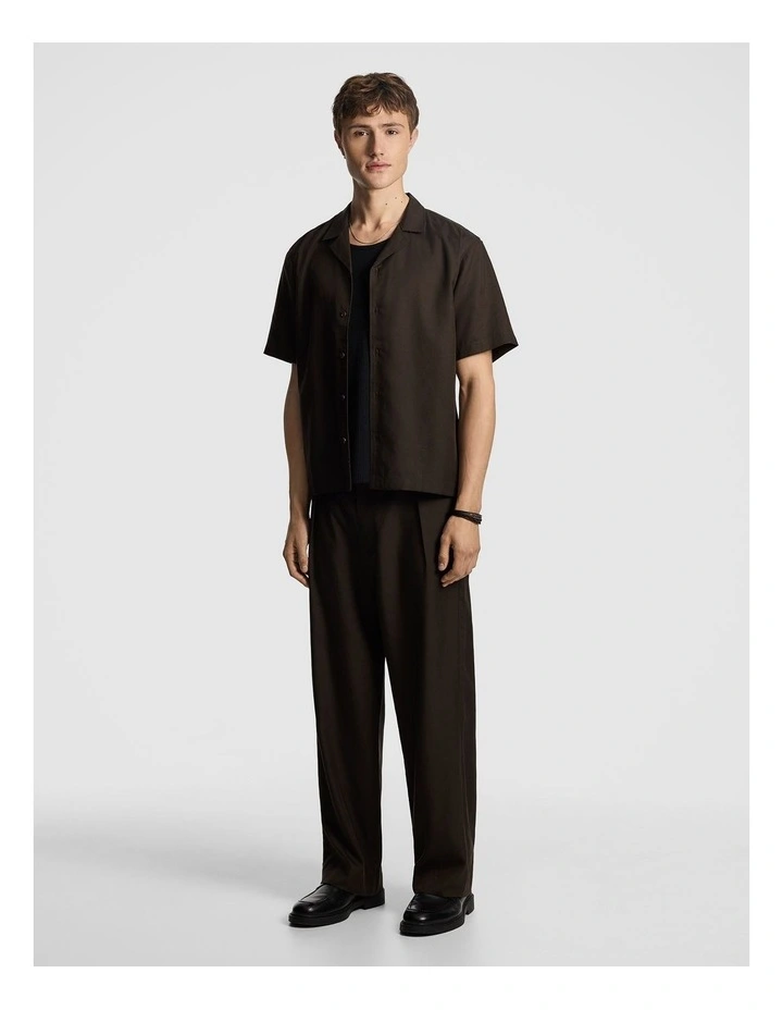 Adam Lyocell Linen Blend Chino in Chocolate image 5
