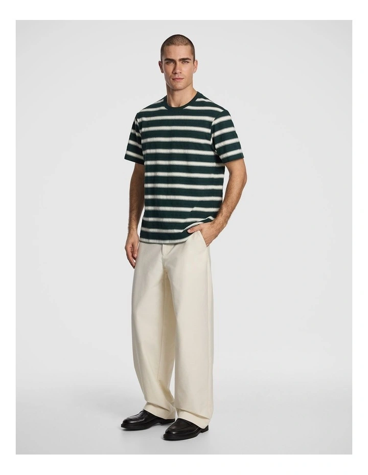 Barrel Leg Chino in Off White image 4