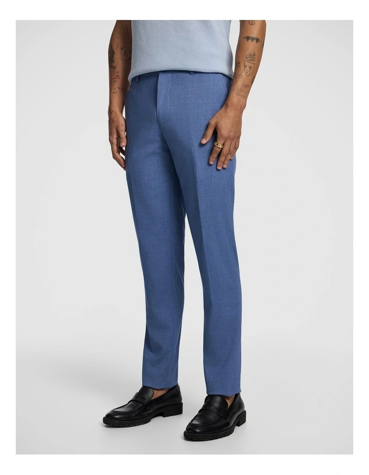Alfredo Slim Dress Pant in Blue image 3