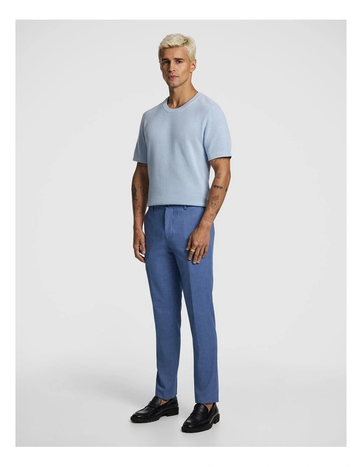 Alfredo Slim Dress Pant in Blue image 5