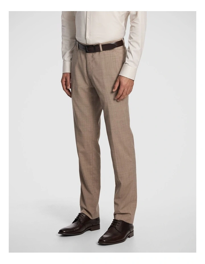 Cash Wool Blend Slim Dress Pant in Latte image 2