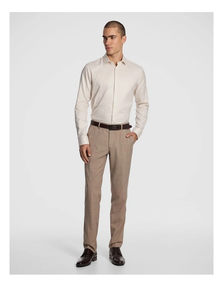 Cash Wool Blend Slim Dress Pant in Latte image 6